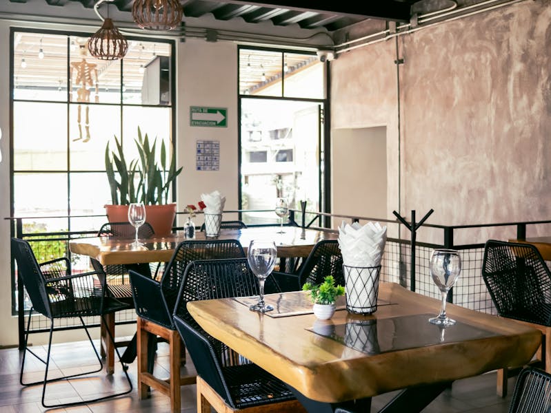 Via 313 restaurant dining area in Austin